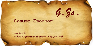 Grausz Zsombor névjegykártya